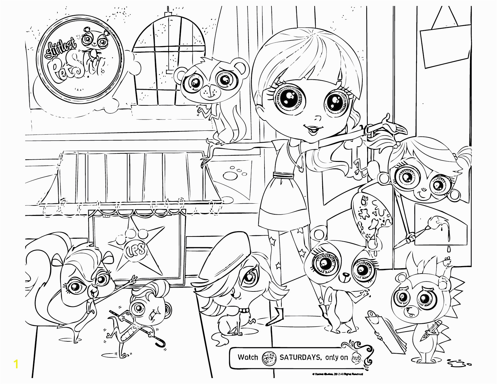 littlest pet shop coloring pages