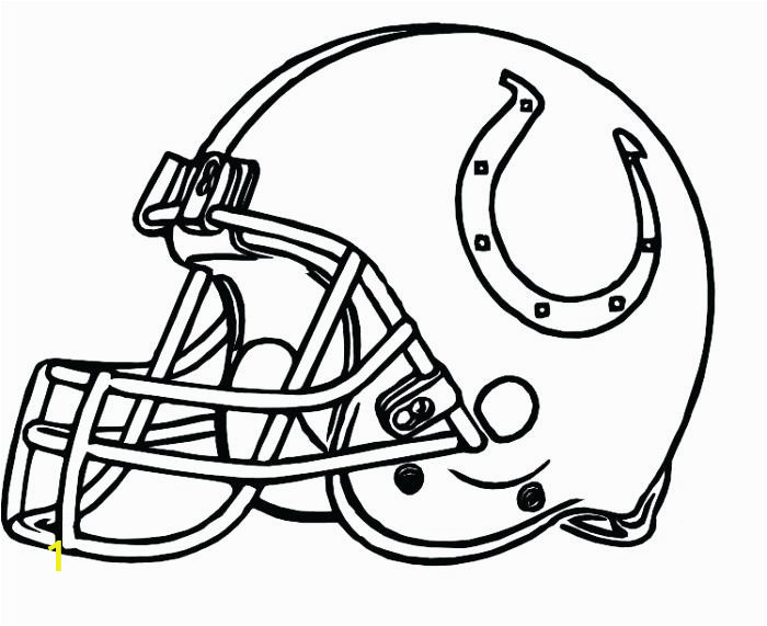 football helmet drawing