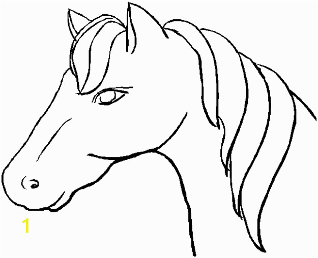 Coloring Pages Of A Horse Head Animal Stronger " Horse Head " Coloring to Print