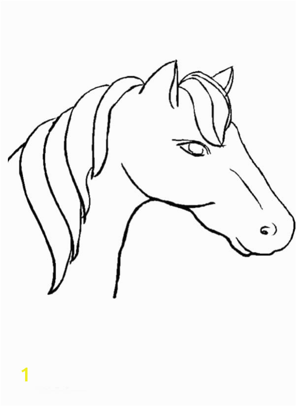 coloring pages horses heads ribbon print