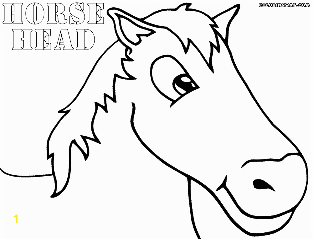 horse head coloring pages