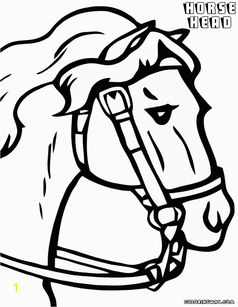 horse head coloring pages