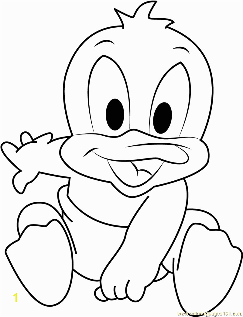 baby daffy coloring page