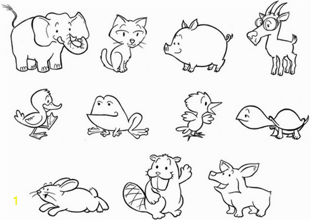 Coloring Pages Of Baby Zoo Animals 7 Best Of Free Printable Woodland Baby Animals to