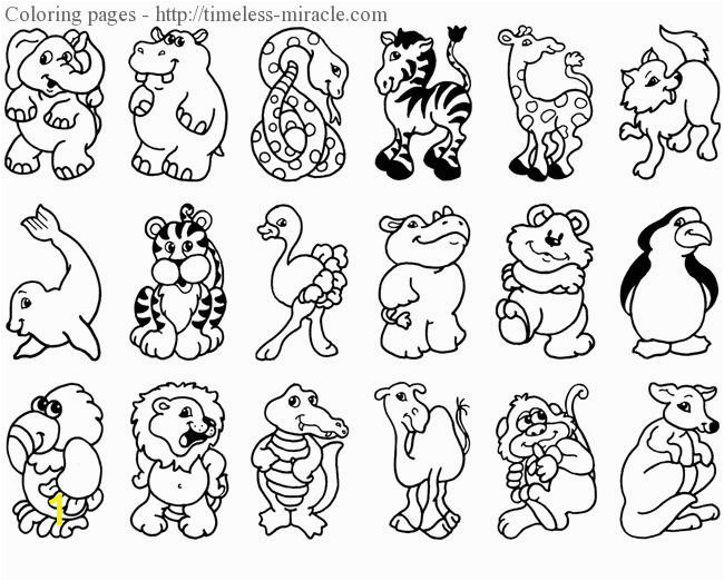 baby zoo animal coloring pages