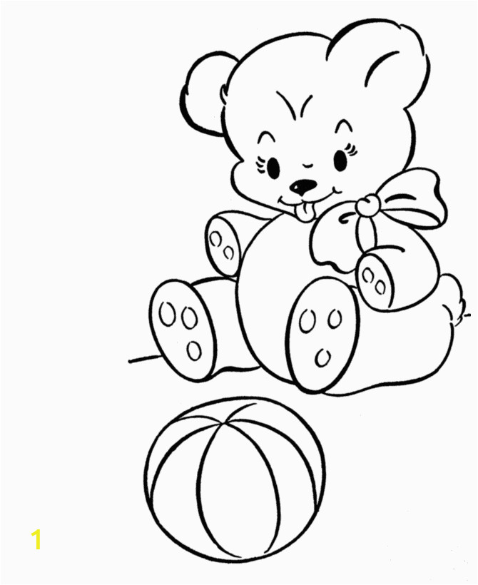cute teddy bear coloring pages