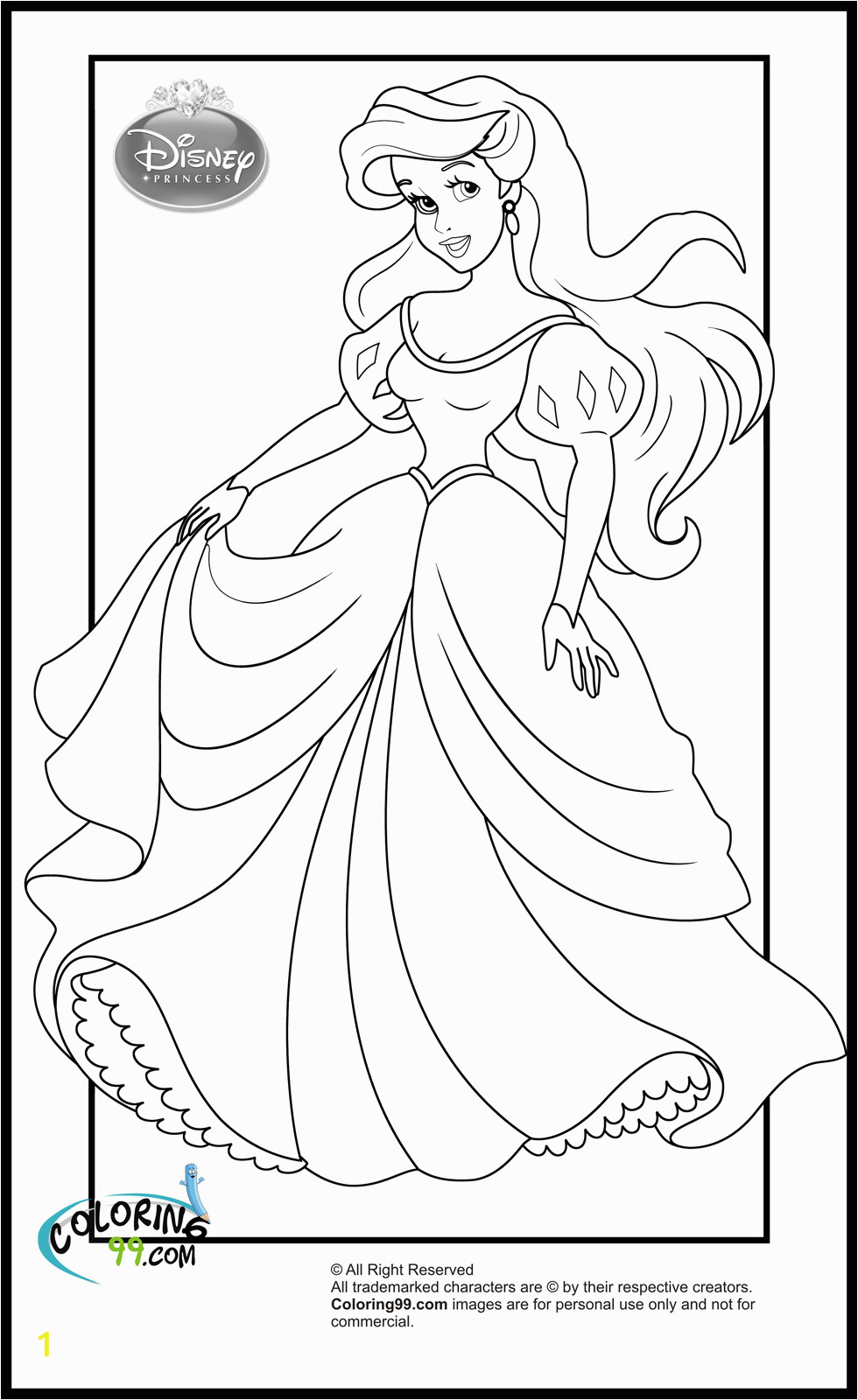 disney princess coloring pages