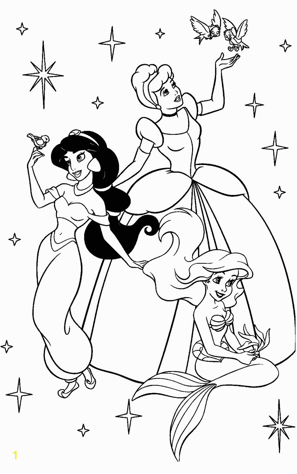 disney princesses best coloring pages