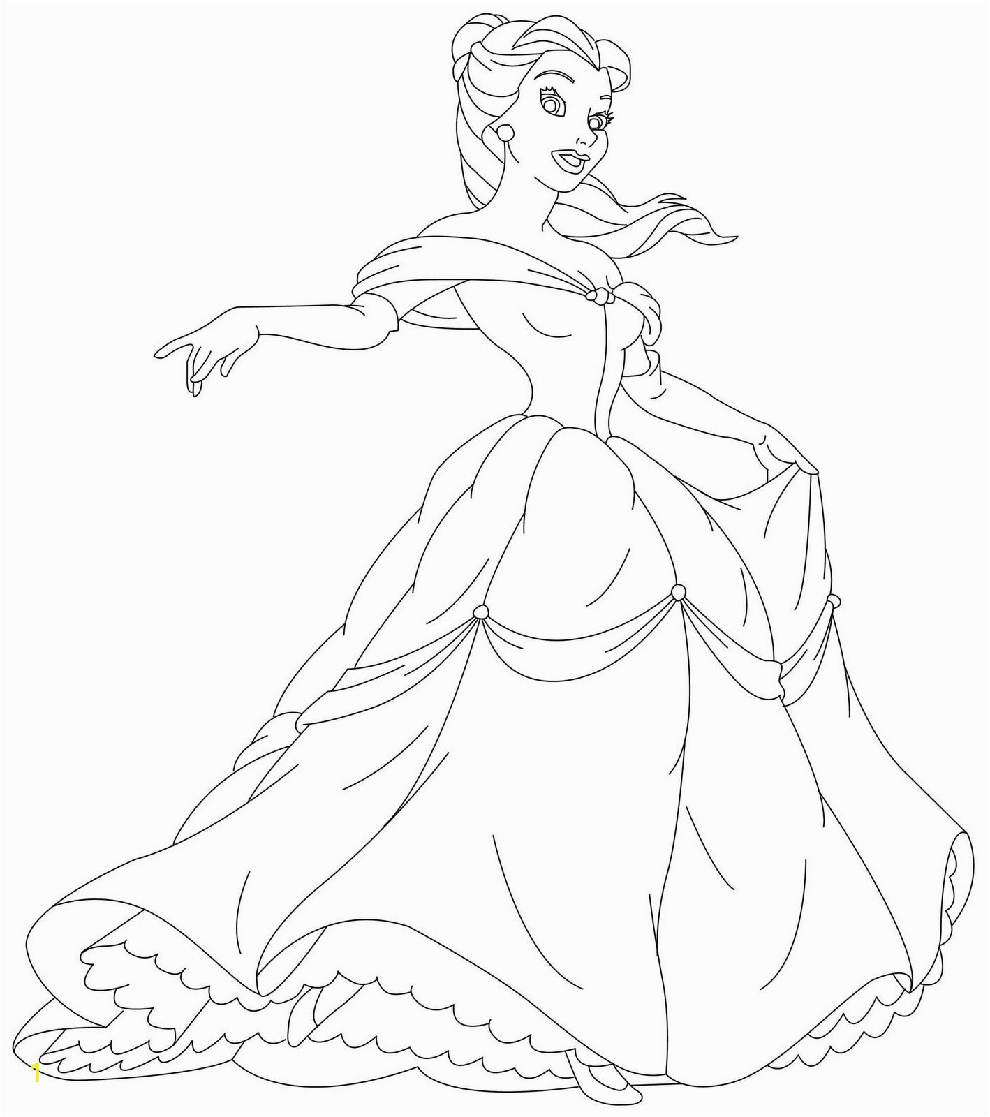 Coloring Pages Of Disney Princesses Online for Free Disney Princesses Coloring Pages Kidsuki