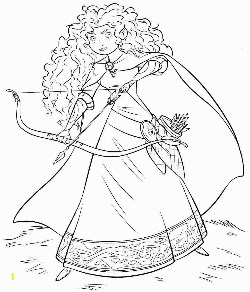 free disney brave coloring pages