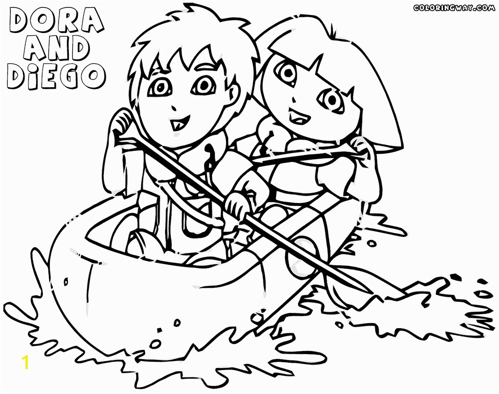 Coloring Pages Of Dora and Diego Dora and Diego Coloring Pages