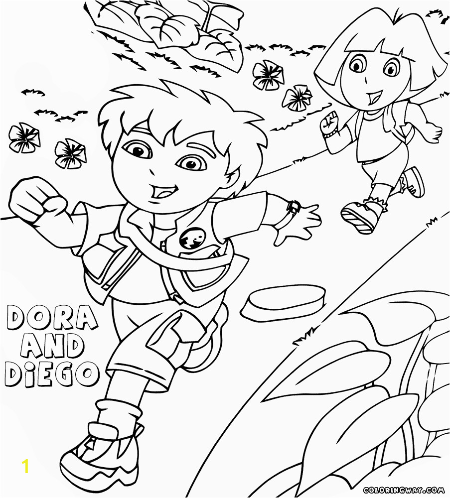 Coloring Pages Of Dora and Diego Dora and Diego Coloring Pages