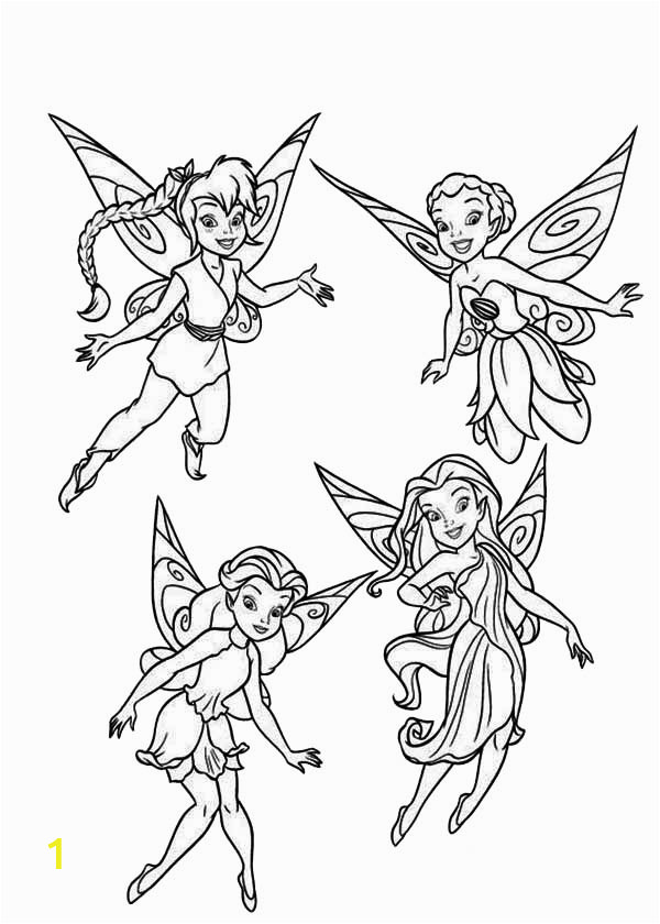 disney fairies pixie coloring page