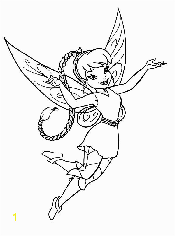 disney fairy fawn in pixie coloring page