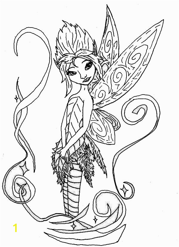 pixie hollow fairies coloring page