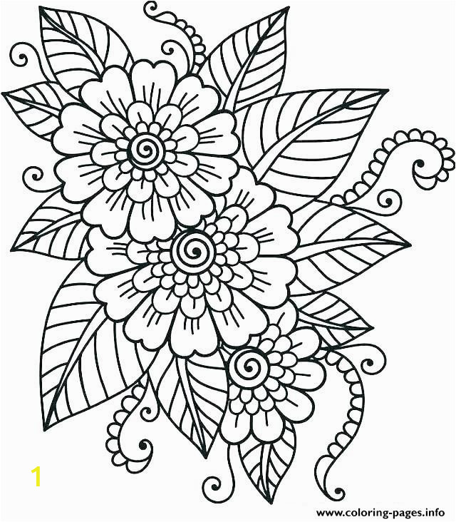 Coloring Pages Of Flowers for Teenagers Difficult Hard Flower for Teens Coloring Pages Printable