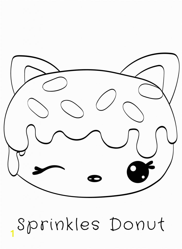 Coloring Pages Of Food with Faces Kawaii Sprinkles Donut Coloring Pages
