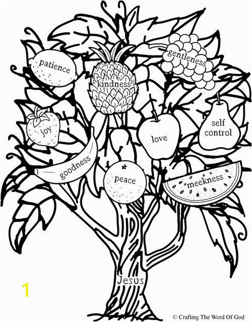 Coloring Pages Of Fruit Of the Spirit Fruit the Spirit Coloring Page