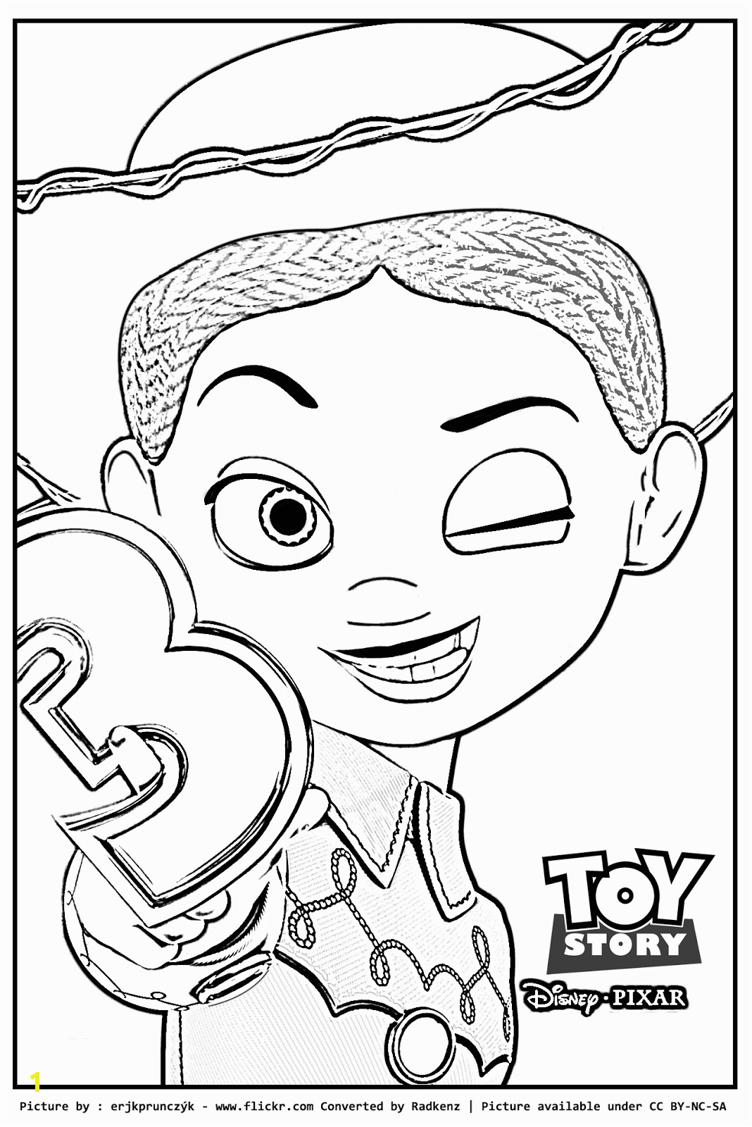 jessie toy story coloring page