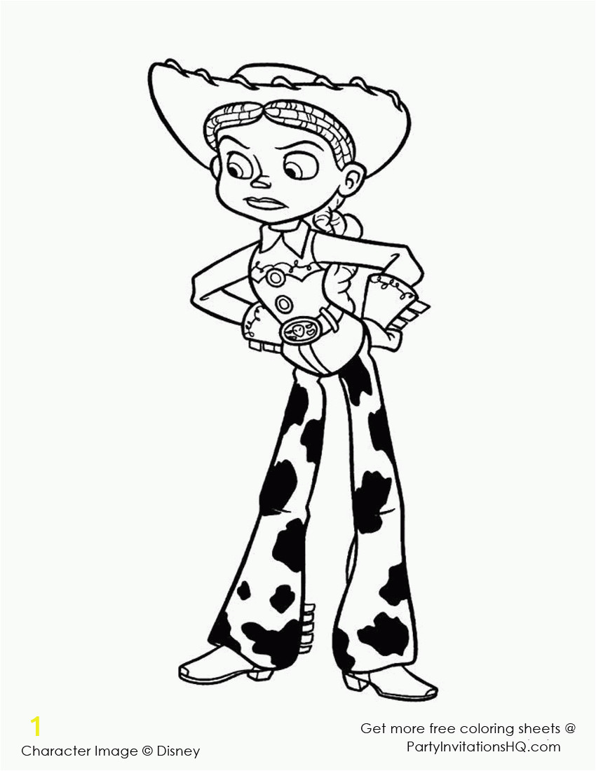 toy story 2 jessie coloring pages