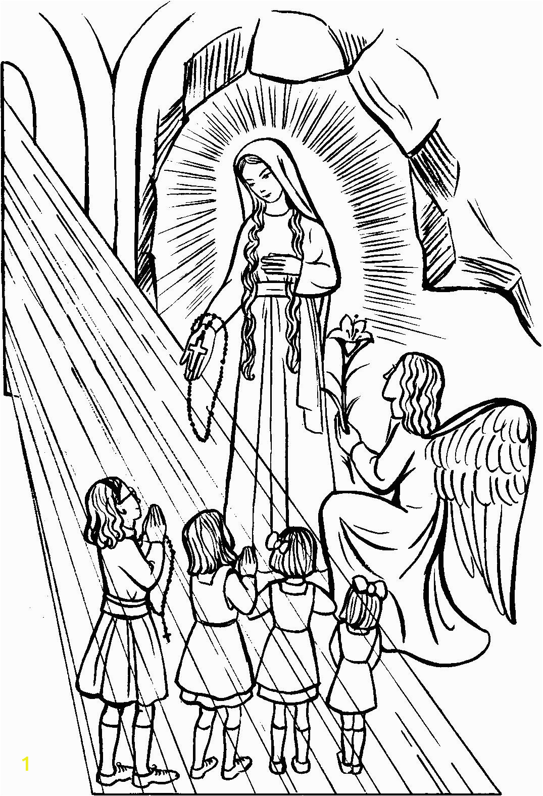 Coloring Pages Of La Virgen De Guadalupe Virgen De Guadalupe Para Colorear Sketch Coloring Page