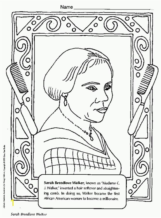 Coloring Pages Of Madam Cj Walker Madam Cj Walker Coloring Page Coloring Home