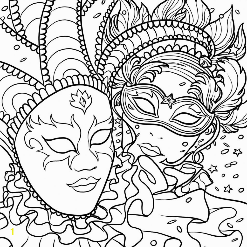 mardi gras coloring pages