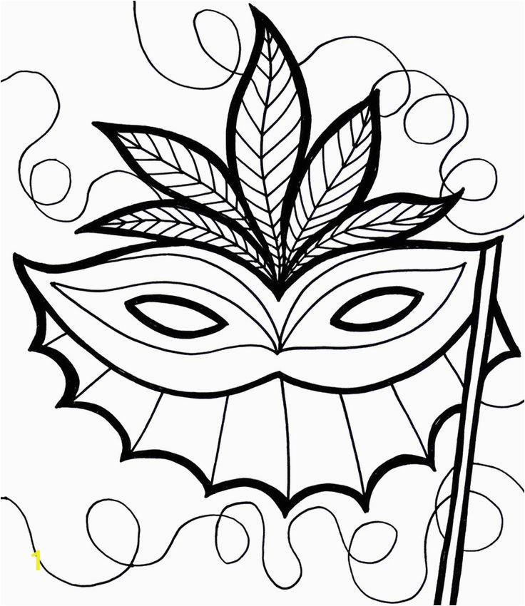 mardi gras masks coloring pages