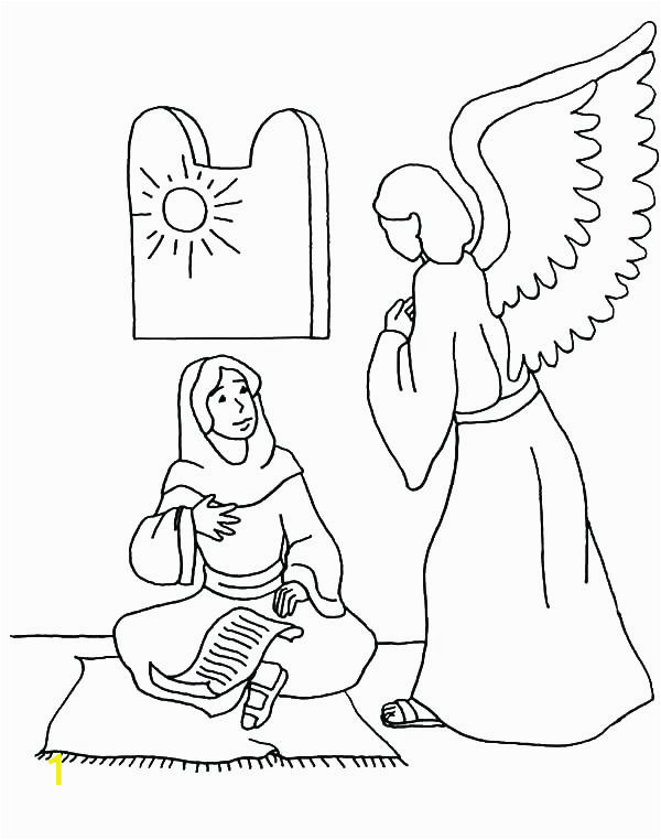 angel gabriel coloring page