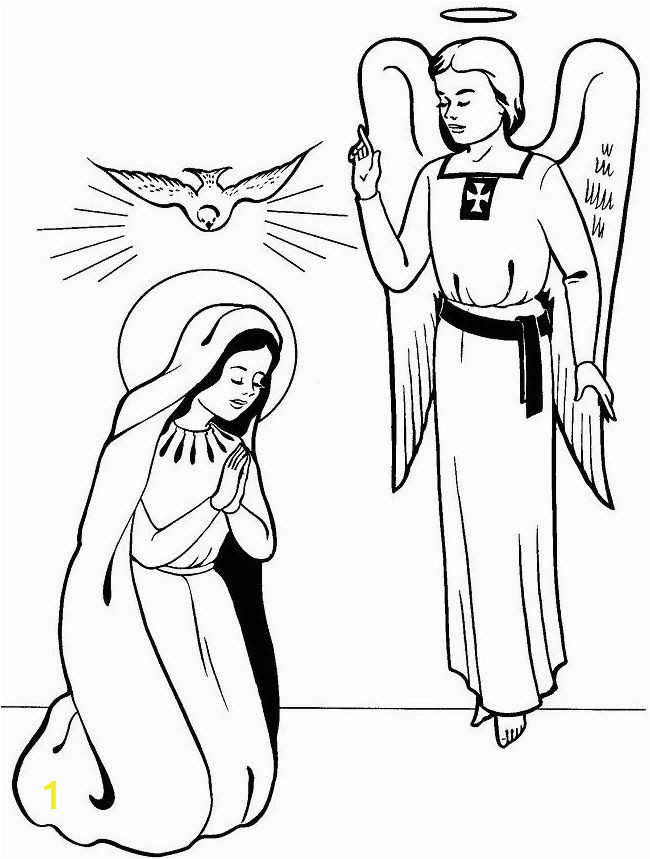 mary and gabriel clipart