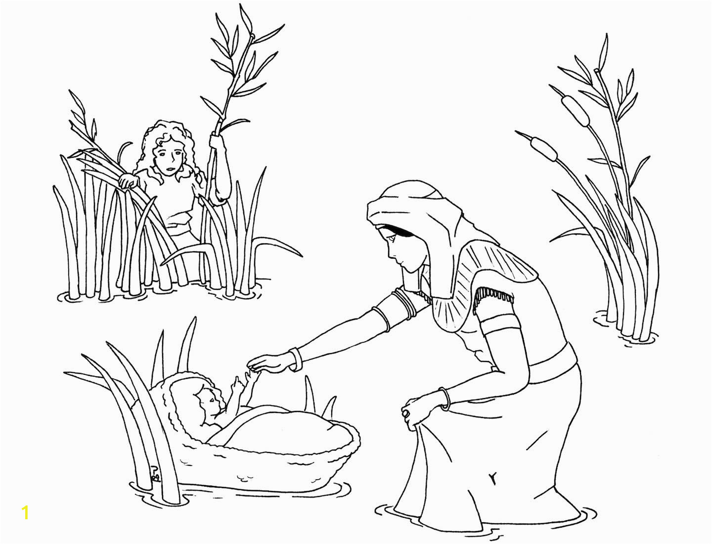 Coloring Pages Of Miriam and Baby Moses Miriam Clipart 20 Free Cliparts