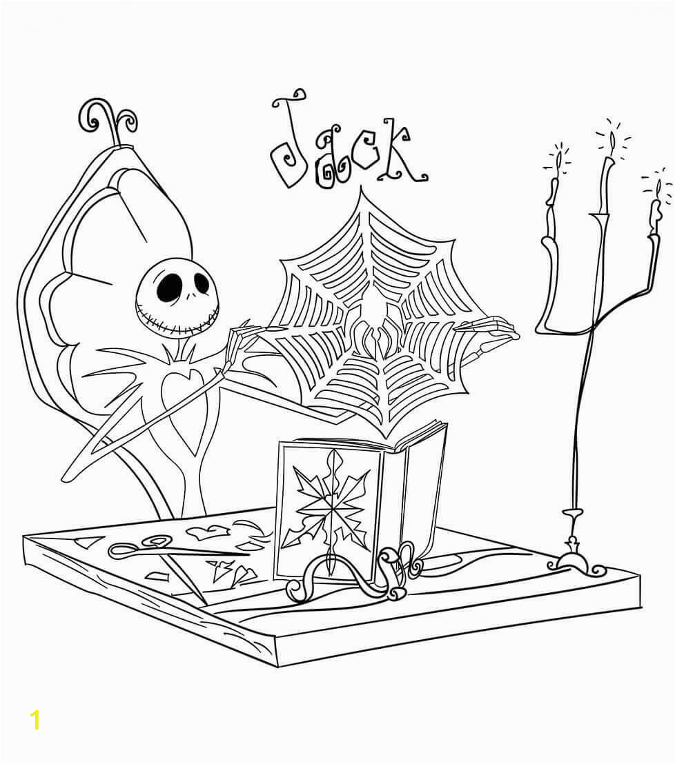 the nightmare before christmas coloring pages to print