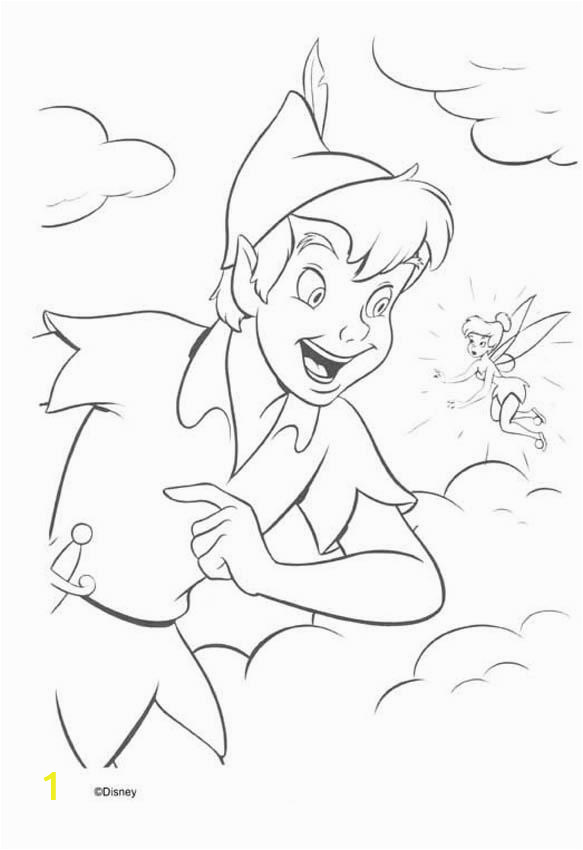 Coloring Pages Of Peter Pan and Tinkerbell Peter Pan and Tinkerbell Coloring Pages Hellokids