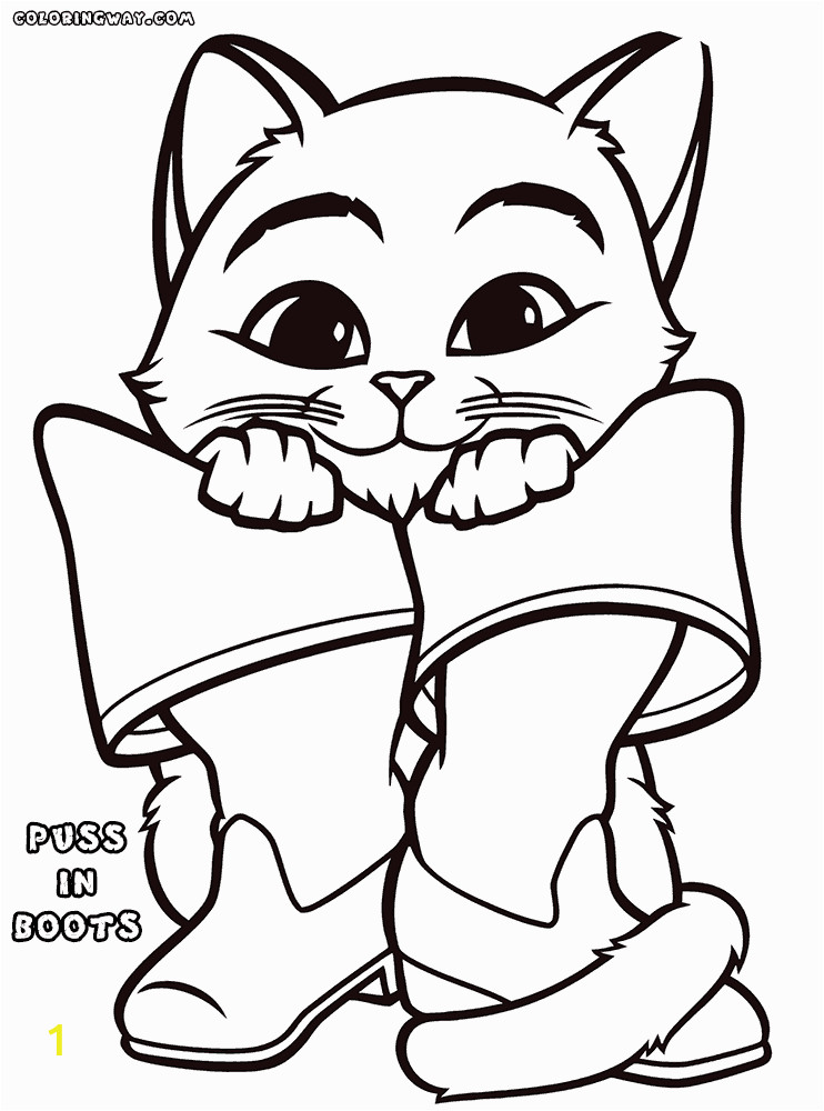 puss in boots coloring pages