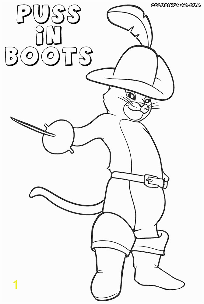 Coloring Pages Of Puss In Boots Puss In Boots Coloring Pages