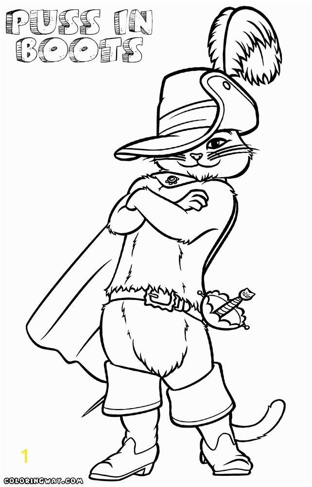 Coloring Pages Of Puss In Boots Puss In Boots Coloring Pages