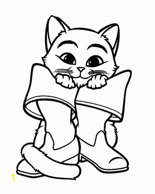 puss boots coloring pages