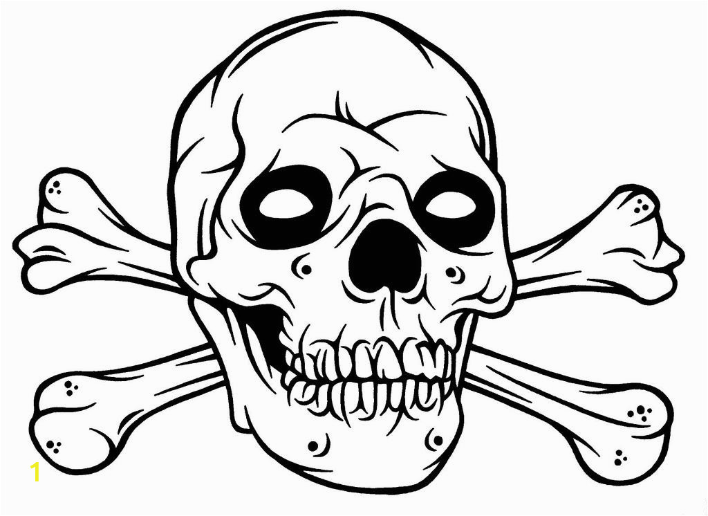 halloween skull coloring pages