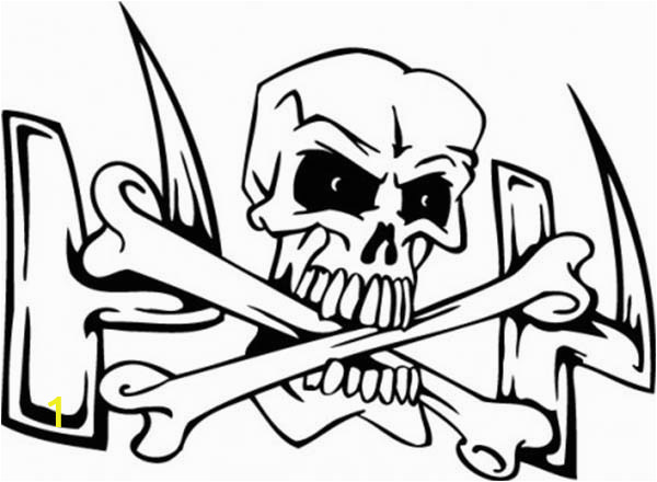 Coloring Pages Of Skull and Crossbones Skull and Cross Bones Coloring Page Coloring Sky