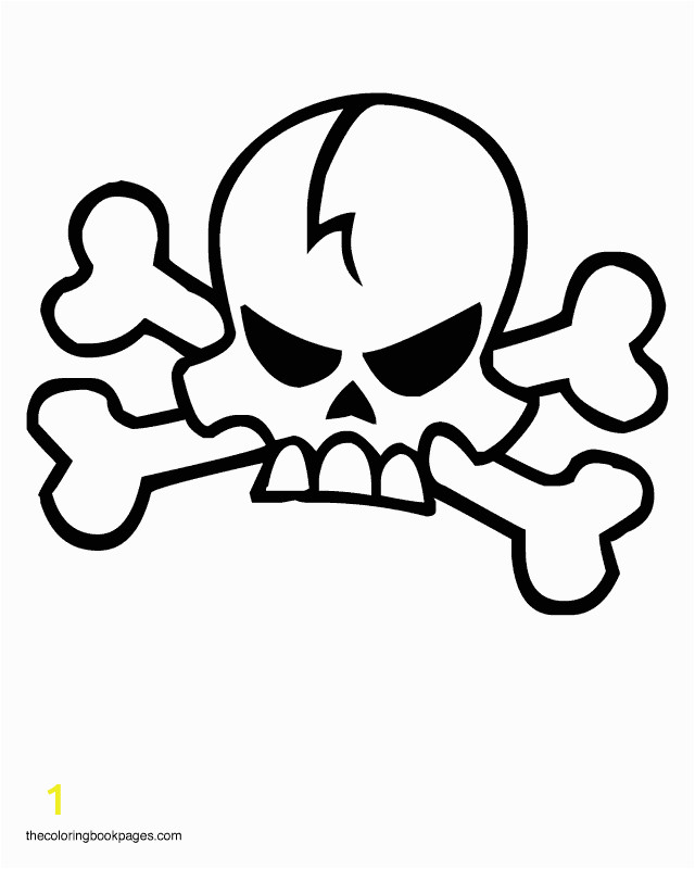 Coloring Pages Of Skull and Crossbones Skull and Crossbones Coloring Page Coloring Home