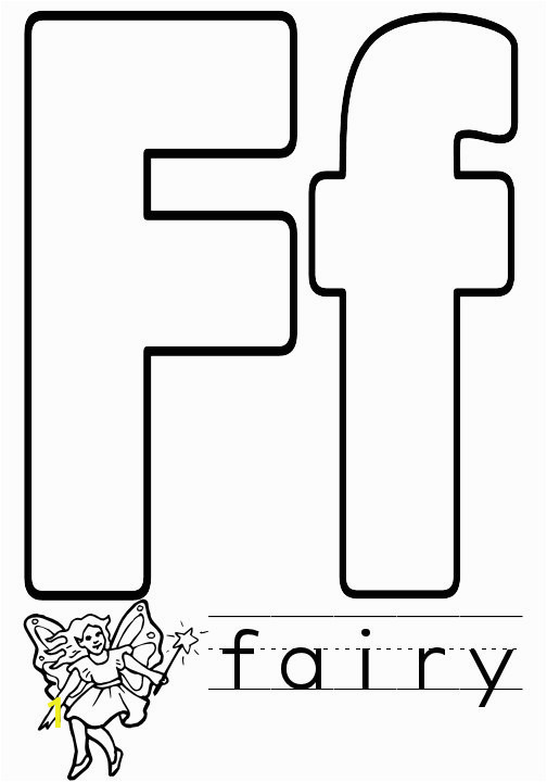 letter f coloring pages