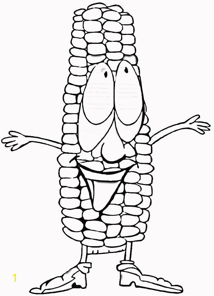 corn cob coloring page