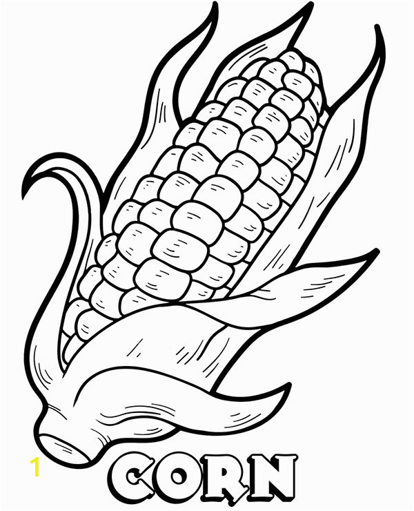 corn coloring pages