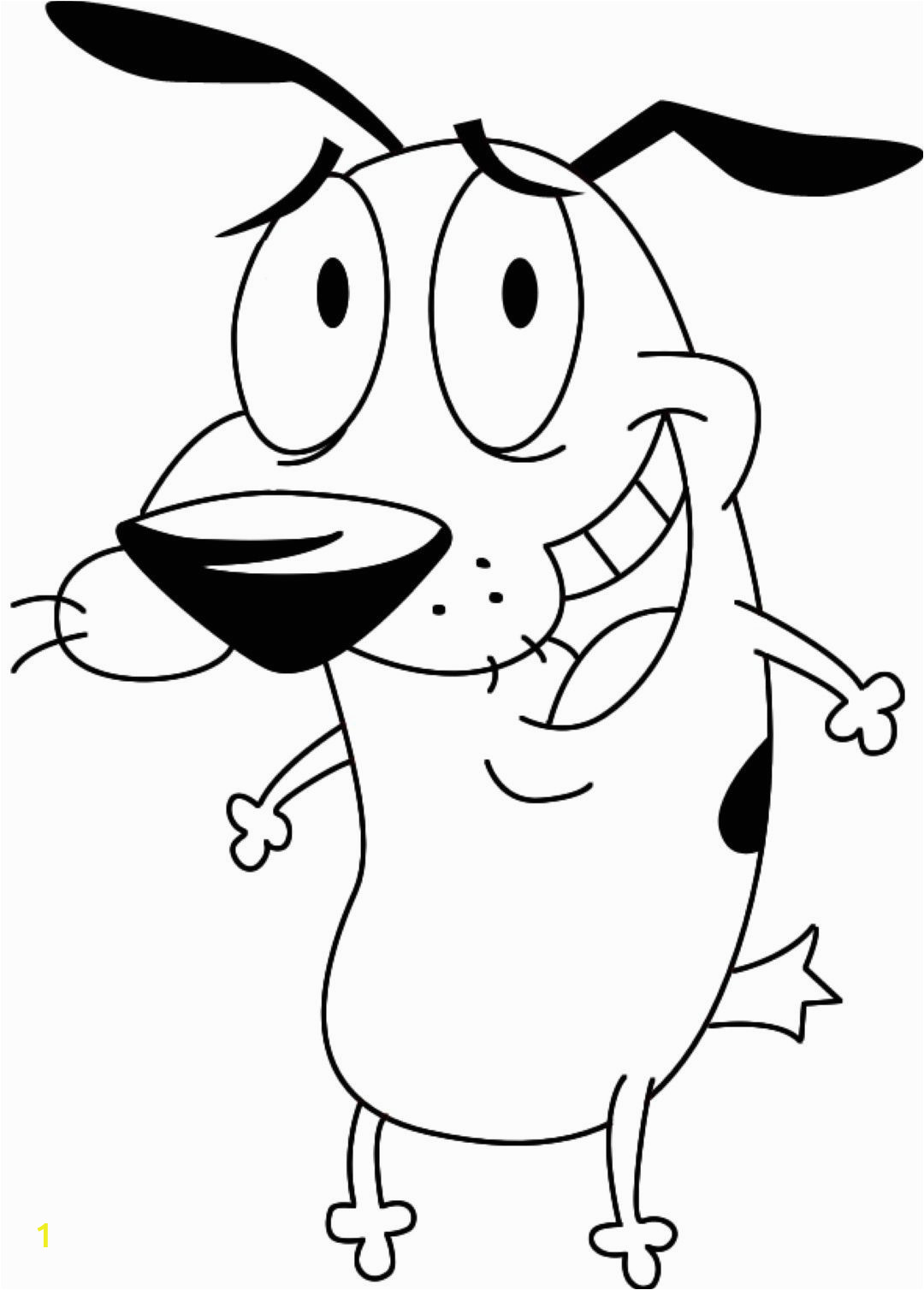 Courage the Cowardly Dog Coloring Pages Courage the Cowardly Dog Coloring Page Coloring Home