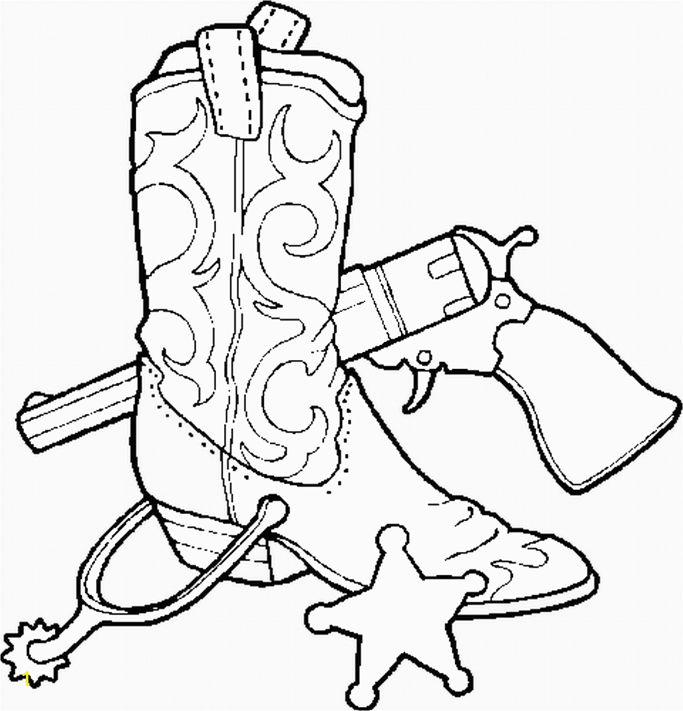 cowboy coloring pages