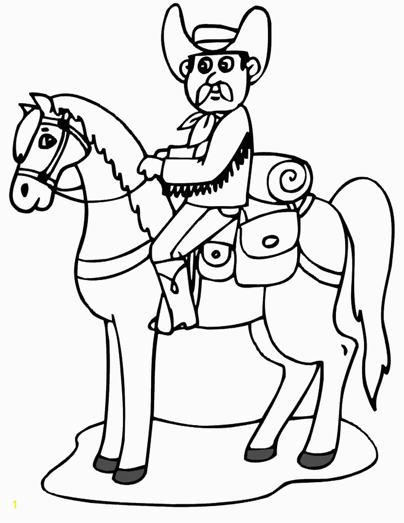 cowboy coloring pages