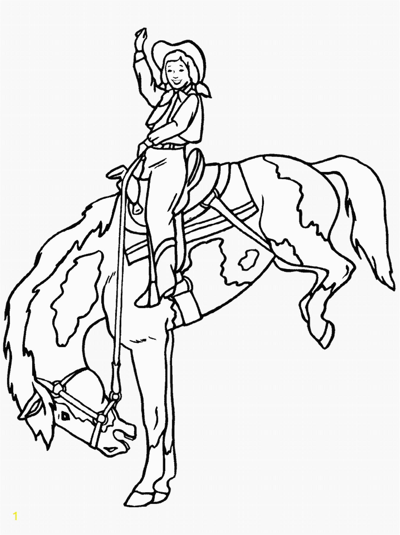 cowboy coloring pages