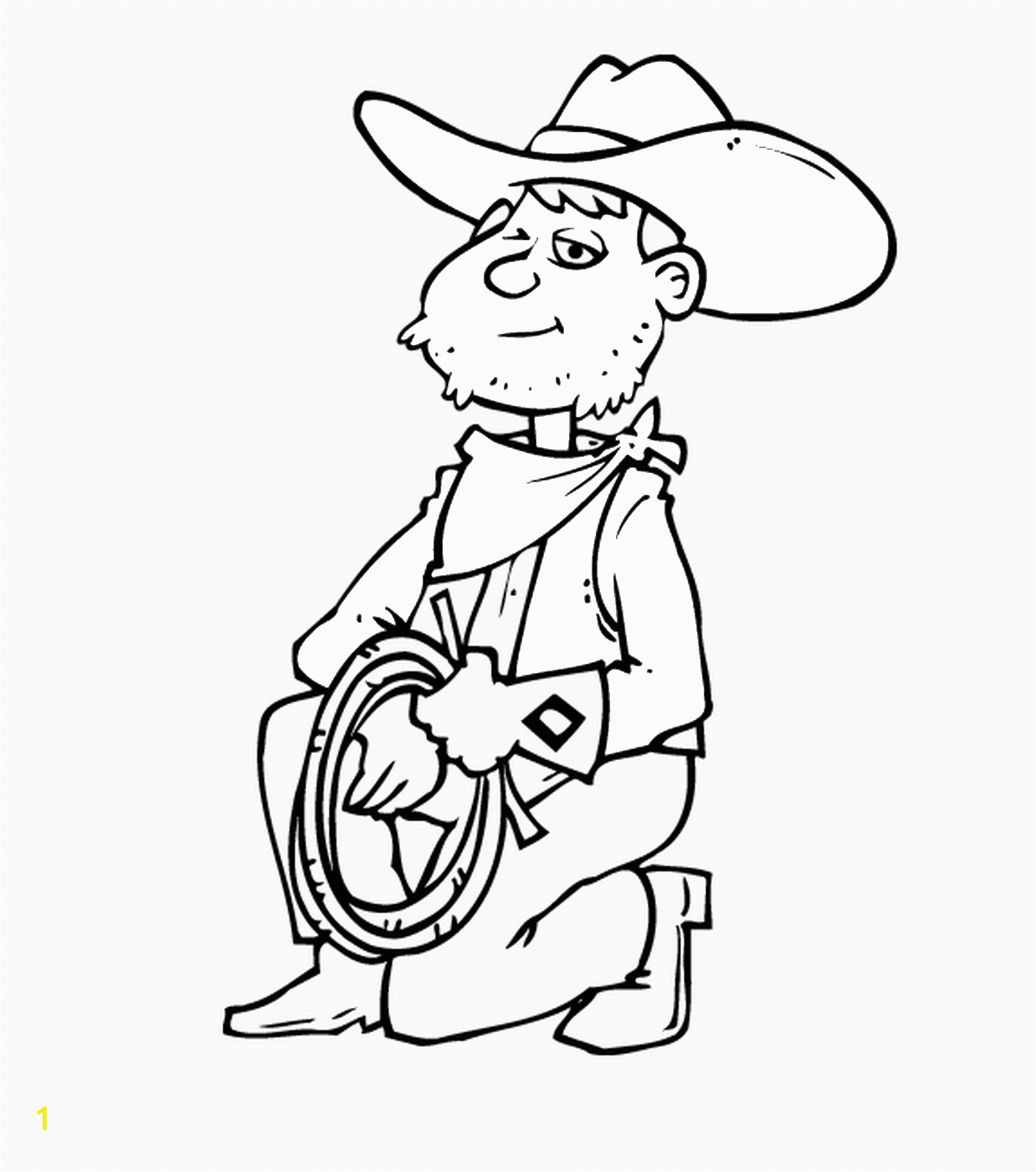 cowboy coloring pages