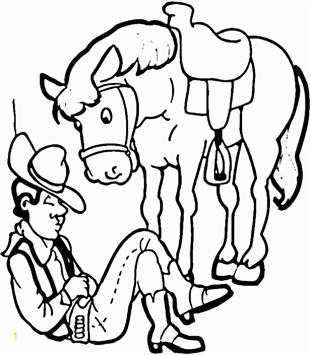free cowboy coloring pages