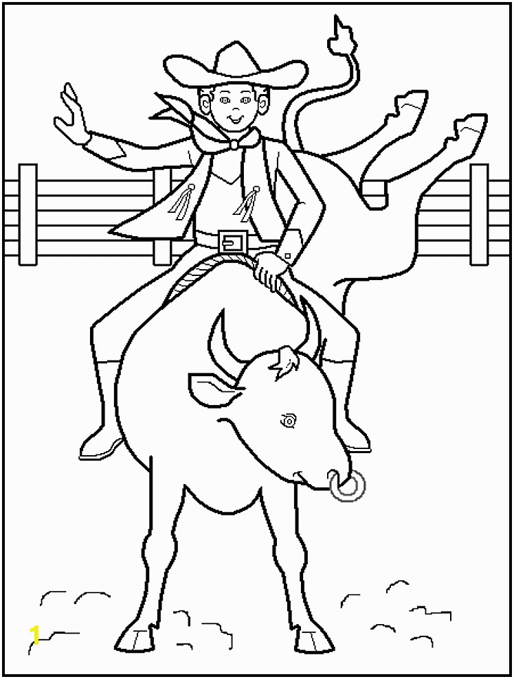 cowboy coloring pages